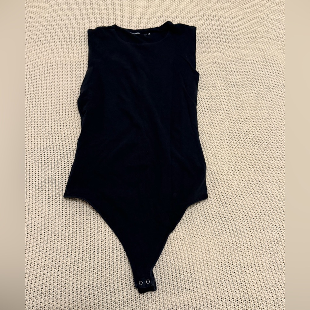 Abercrombie Cotton Seamless Fabric Crew Tank Bodysuit | M